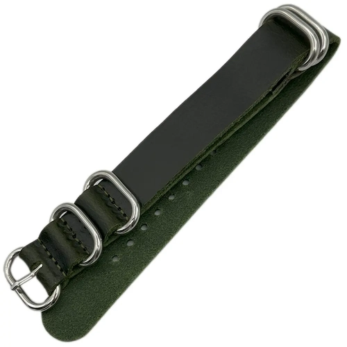 24mm Saat Kordonu Hakiki Deri Nato Model 5 Renk Seenek