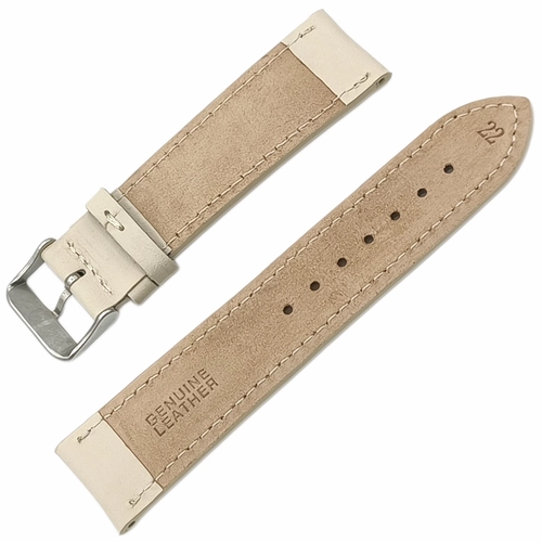 Hakiki Deri Saat Kordonu � Yerli �retim, 22mm Geni�lik, Yar� Bombeli, Diki�li
