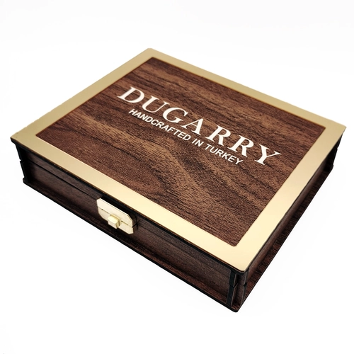 Dugarry Elegance Noire Siyah Kroko Deri Saat Kay��� 22mm