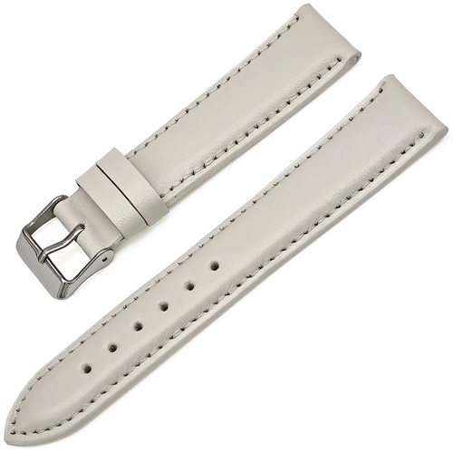 Saat Kordonu Hakiki Deri Yerli �retim 20mm Bej Desensiz