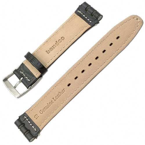 Bandco Swatch Uyumlu 19mm Hakiki Deri Saat Kordonu BANDCO19M-11
