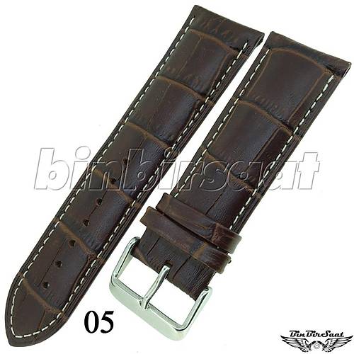 BANDCO BUFFALO Hakiki Deri 24mm A Kalite Saat Kordonu BND2422M-1D  5 Renk Seenekli