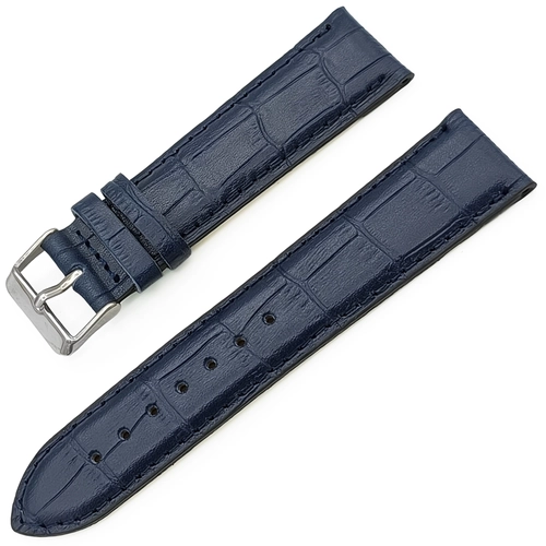 Hakiki Deri Kroko Desenli Saat Kay��� 22mm (6 Renk � Yerli �retim)