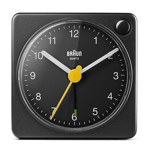 BRAUN BC02XB S�YAH KLAS�K SEYAHAT ANALOG ALARMLI MASA SAAT�