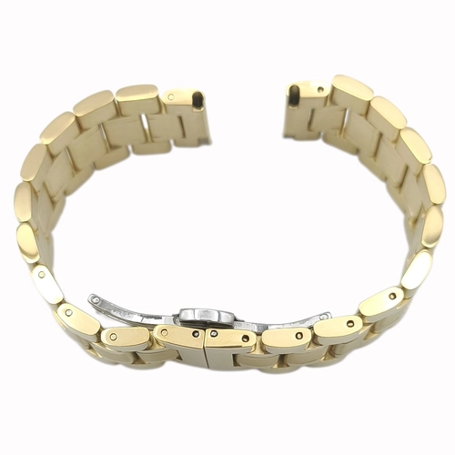 Alt�n Rengi 316L Paslanmaz �elik Saat Kordonu 20-22-24mm