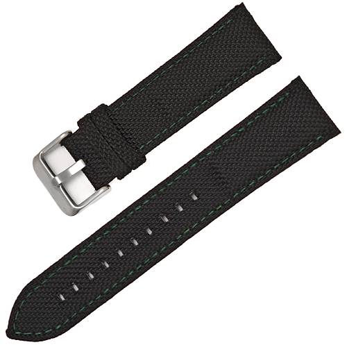 22mm Dokuma �rg� Tekstil Saat Kordonu - Hakiki Deri Arka K�s�m, 5 Renk �p Se�enek