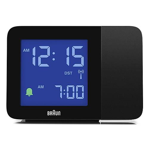 BRAUN BC15B-DCF D�J�TAL PROJEKS�YON ALARMLI MASA SAAT�