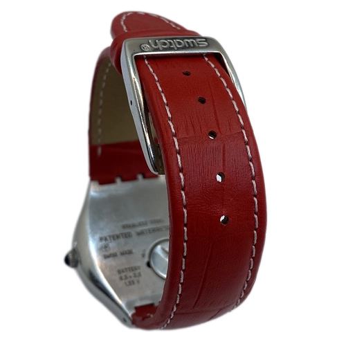 Swatch - YGS408C Hakiki Deri Saat Kay��� | �zel El Yap�m� �retim