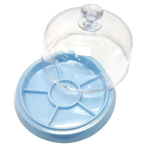 RUIHUA 6 B�lmeli �effaf Mika Fanuslu Saat Par�a D�zenleyici (11cm)