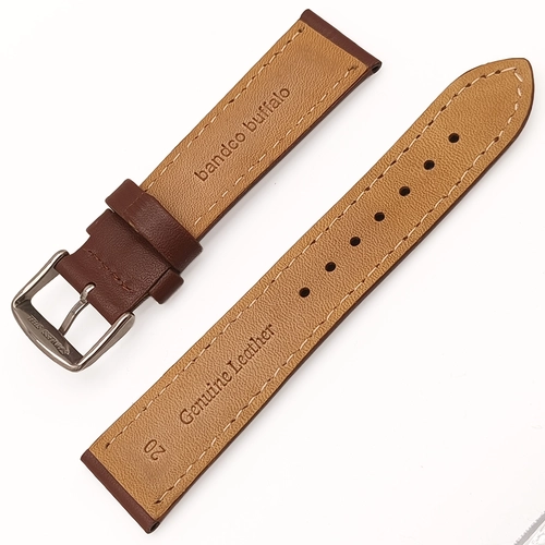 Bandco Hakiki Deri Klasik Saat Kay��� 20-22-24mm Desensiz Kahverengi