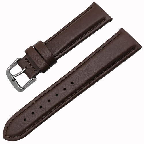 Bandco Hakiki Deri Klasik Saat Kay��� 20-22-24mm Desensiz Kahverengi