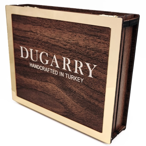 Dugarry Elegance Noire Siyah Kroko Deri Saat Kay��� 22mm