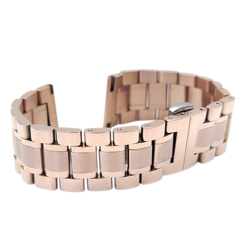 Rose Gold Solid elik Kordon 20-22-24mm | Gizli Klipsli