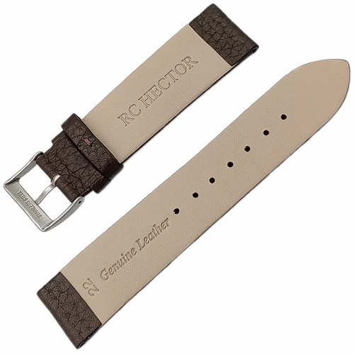 RC Hector Hakiki Deri 22mm Saat Kay Koyu Kahverengi