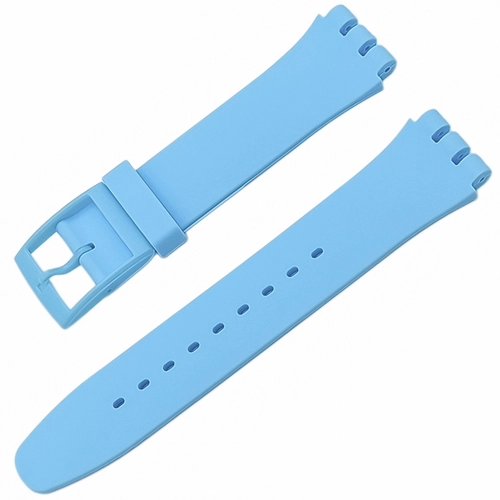 Swatch Uyumlu 19 mm Soft Touch Rubber Silikon Saat Kordonu