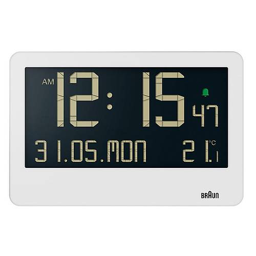 BRAUN BC14W BEYAZ DJTAL DUVAR SAAT