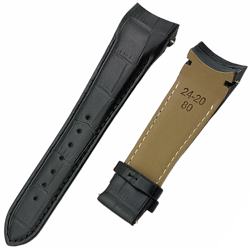 Tissot Uyumlu Hakiki Deri Kavisli Saat Kordonu 24x20mm