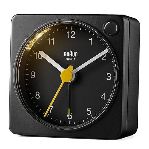 BRAUN BC02XB S�YAH KLAS�K SEYAHAT ANALOG ALARMLI MASA SAAT�