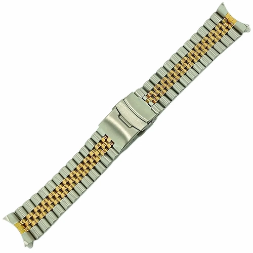 Jubilee Model Solid Dolgu elik Saat Kordonu 22mm A Kalite ift Renk SB