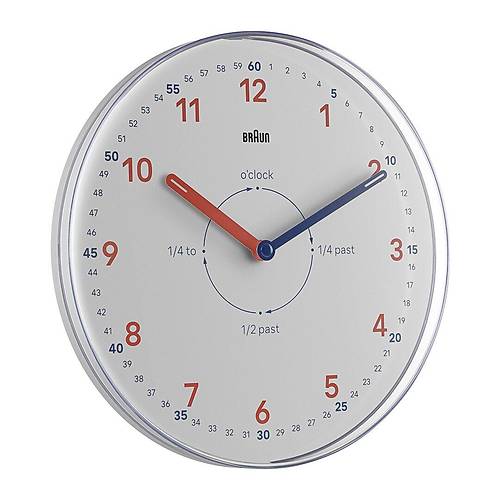 BRAUN BC26TW BEYAZ TIME TEACHERS ANALOG DUVAR SAAT�