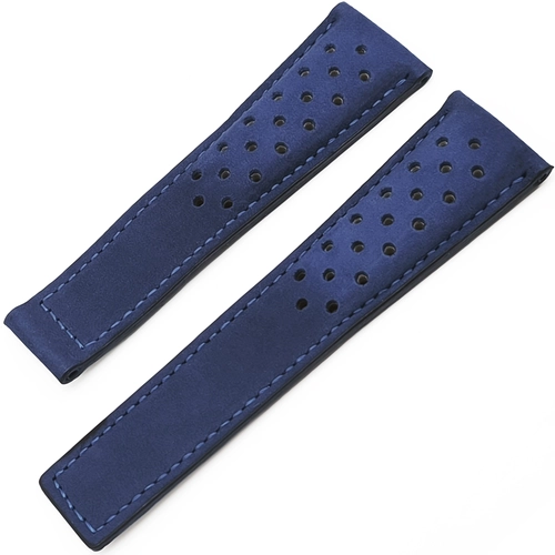 Tag Heuer Uyumlu Hakiki Nubuk Deri Saat Kay��� 24x20mm Klipsli modeller i�in