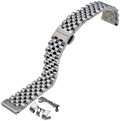 Seiko 5 SNXS Uyumlu Jubilee Solid �elik Saat Kordonu 19mm