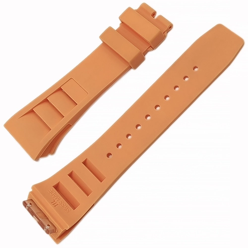 Richard Mille Uyumlu Silikon Saat Kordonu Vidal 25x20mm Turuncu