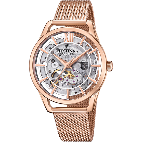 FESTINA F20628/2 AUTOMATIC SKELETON SAPPHIRE KADIN KOL SAAT