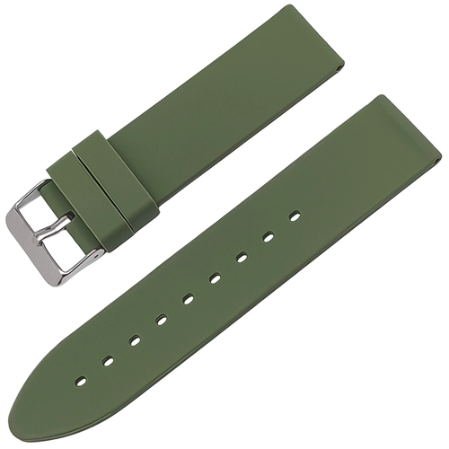 Rubber Silikon A Kalite Saat Kay��� Ye�il 18-20-22-24mm ZR1824M-Y