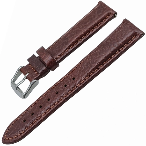 20mm Bandco Hakiki Deri Saat Kordonu K�z�l Kahverengi