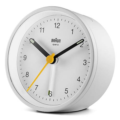 BRAUN BC12W BEYAZ KLAS�K ANALOG ALARMLI MASA SAAT�