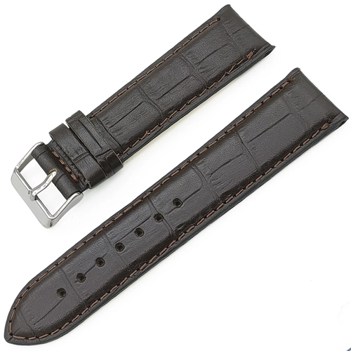 Hakiki Deri Kroko Desenli Saat Kay��� 22mm (6 Renk � Yerli �retim)