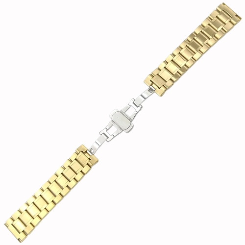 Alt�n Rengi 316L Paslanmaz �elik Saat Kordonu 20-22-24mm