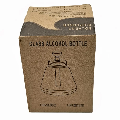 Profesyonel Koni Tasar�ml� Cam Solvent ve Alkol Dispenseri �i�esi