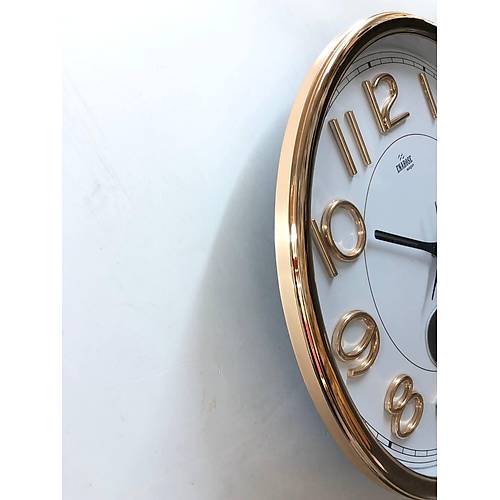 Enarose Duvar Saati A5837H Gold LCD