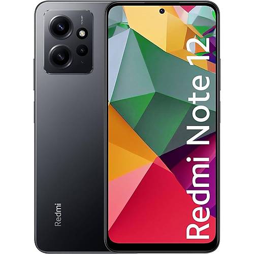 Xiaomi Redmi Note 12 Siyah 128 GB 6 GB Ram (Xiaomi Trkiye Garantili)