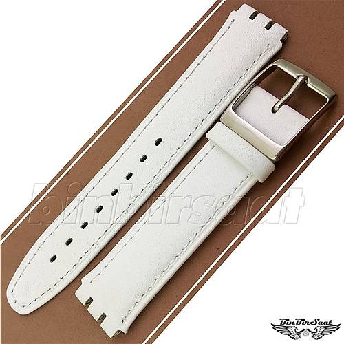SWATCH UYUMLU BANDCO 17MM Hakiki Deri Saat Kay BANDCO 17M-20