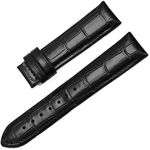 Dugary Croco Classic Black Lacquered � El Yap�m� Premium Deri Saat Kay���
