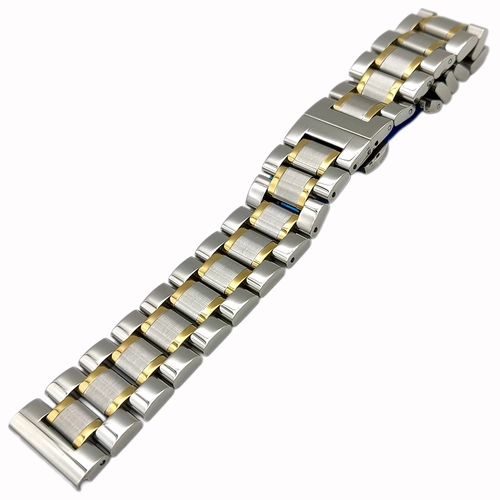 Bicolor 316L Paslanmaz �elik Saat Kordonu 20-22-24mm