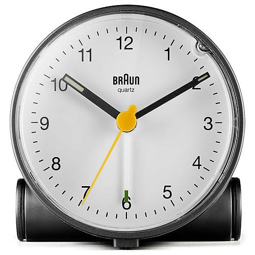 BRAUN BC01W BEYAZ KLASK ANALOG ALARMLI MASA SAAT