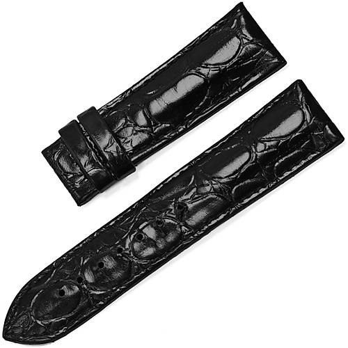 Dugary Croco Noble Black Lacquered � El Yap�m� Premium Deri Saat Kay���
