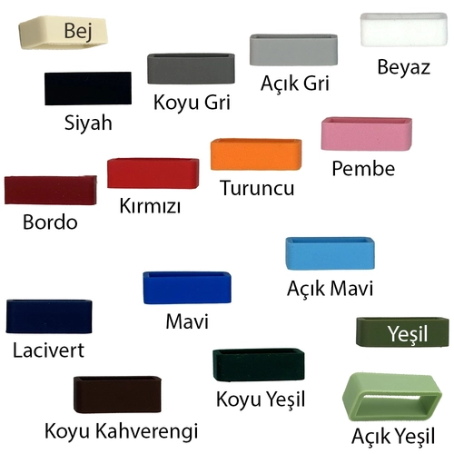 Saat Kordon Kprleri 16-18-20-22-24 mm Silikon