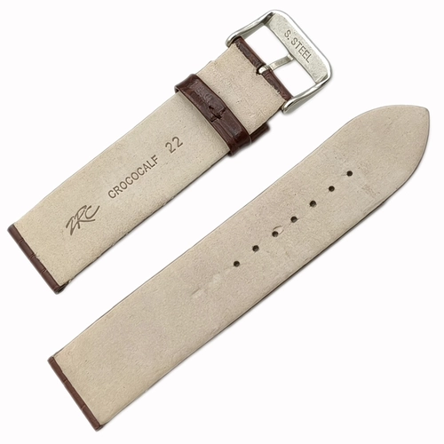 ZRC (Zuccolo Rochet & Cie) Saat Kordonu Hakiki Deri 22mm Croco Calf