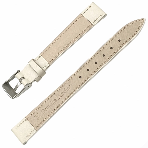 Saat Kordonu Hakiki Deri Yerli retim 14mm Bej Desensiz