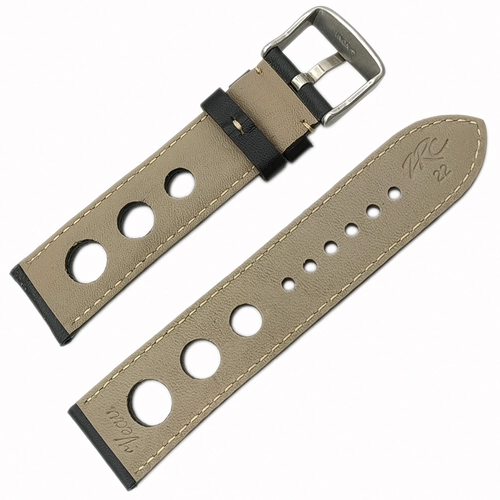 ZRC Nautical Calf Hakiki Deri Saat Kordonu Siyah 22mm | Made in France