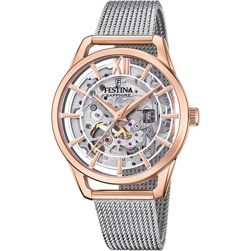 FESTINA F20628/1 AUTOMATIC SKELETON SAPPHIRE KADIN KOL SAAT