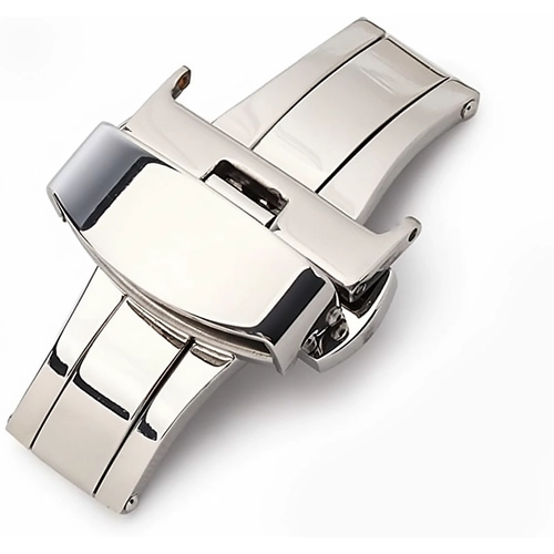 Paslanmaz elik Yandan Basmal Katlamal Kelebek Saat Kay Klipsi 18-20-22mm