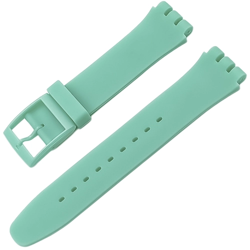 Swatch Uyumlu 19 mm Soft Touch Rubber Silikon Saat Kordonu