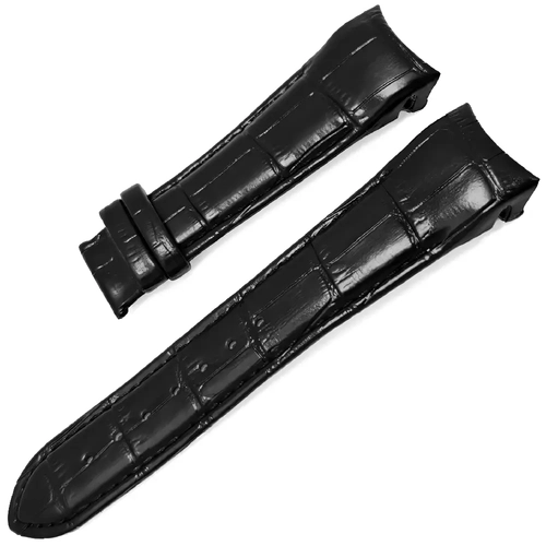 Tissot Uyumlu Hakiki Deri Kavisli Saat Kordonu 24x20mm