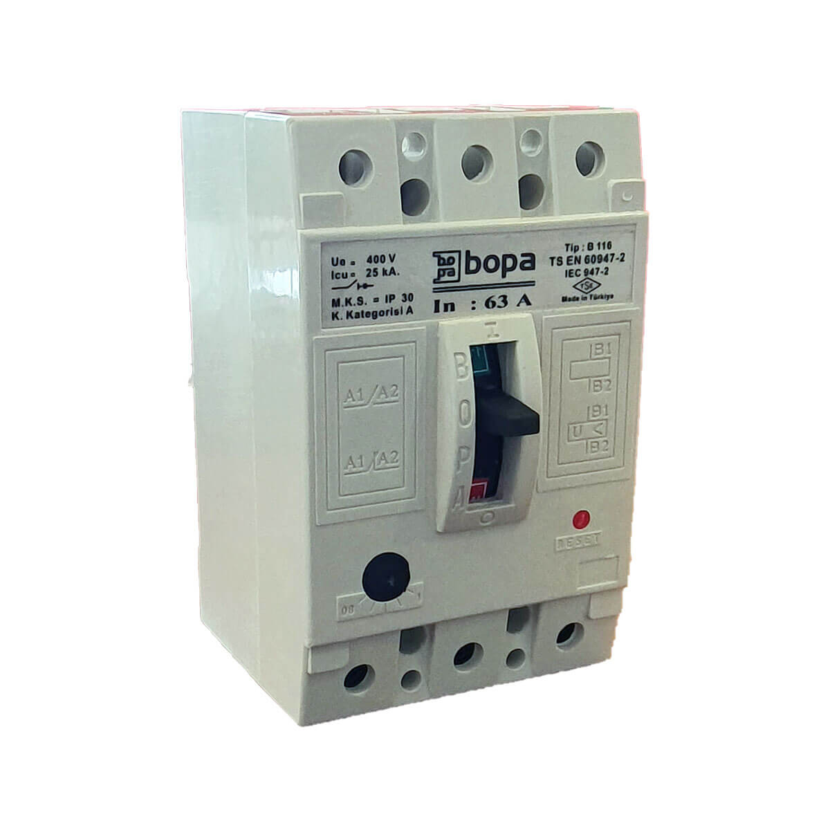 B116 3x63A Ayarlı Kompakt Şalter BOPA